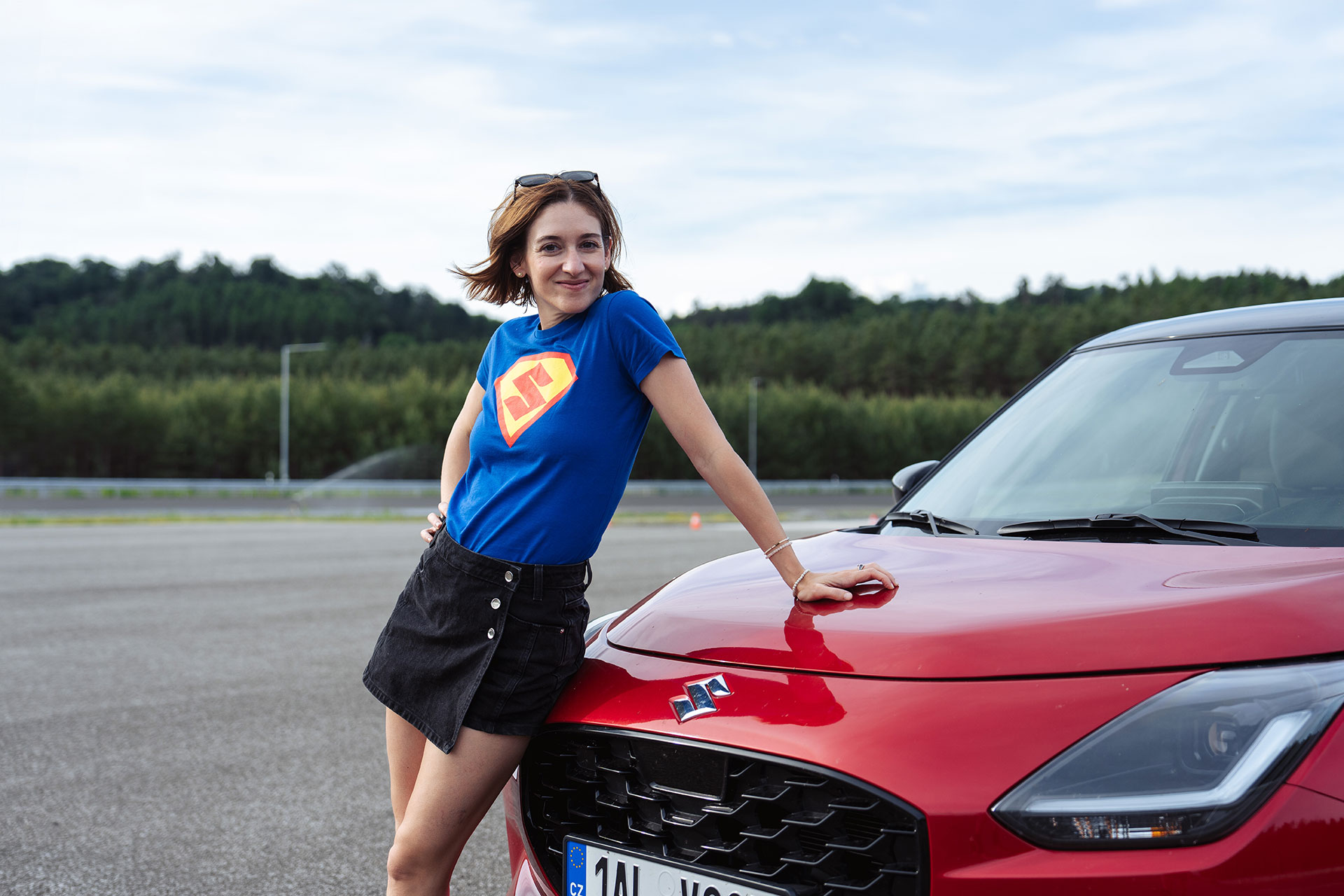 Marta Dancingerová a Suzuki Swift