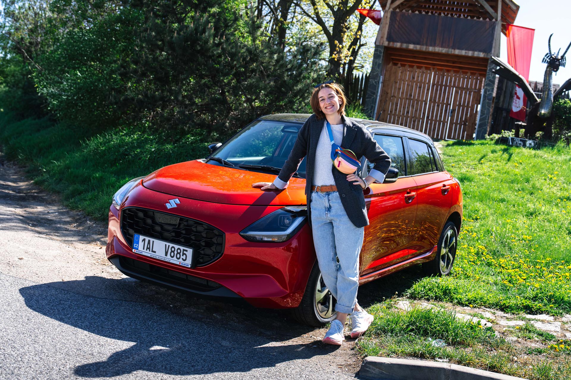 Marta Dancingerová a Suzuki Swift